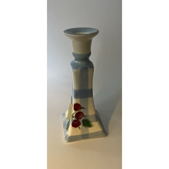 Decorative Ceramic Candle Stick Holders Signed By Artist - Picture 1 of 6
